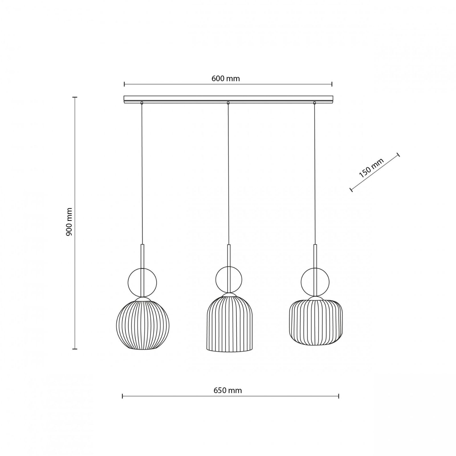 Lampa wisząca SOPHIA COGNAC 11042