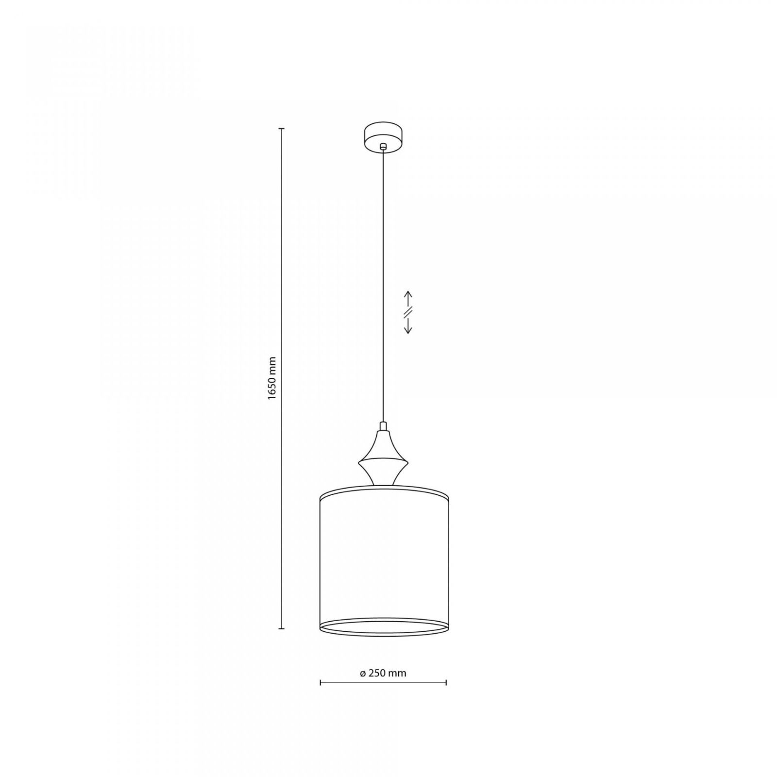 Lampa wisząca AMURA Beżowa 11437