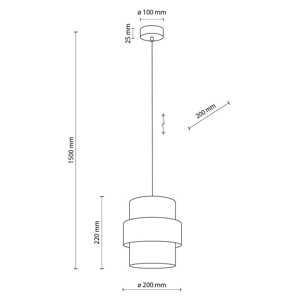 Lampa wisząca CALISTO Biała 5094