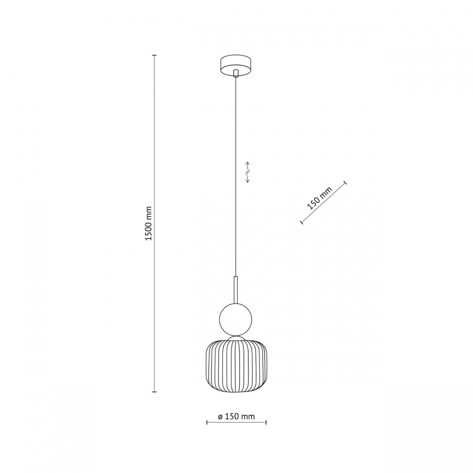 Lampa wisząca SOPHIA COGNAC ZIelona 11144