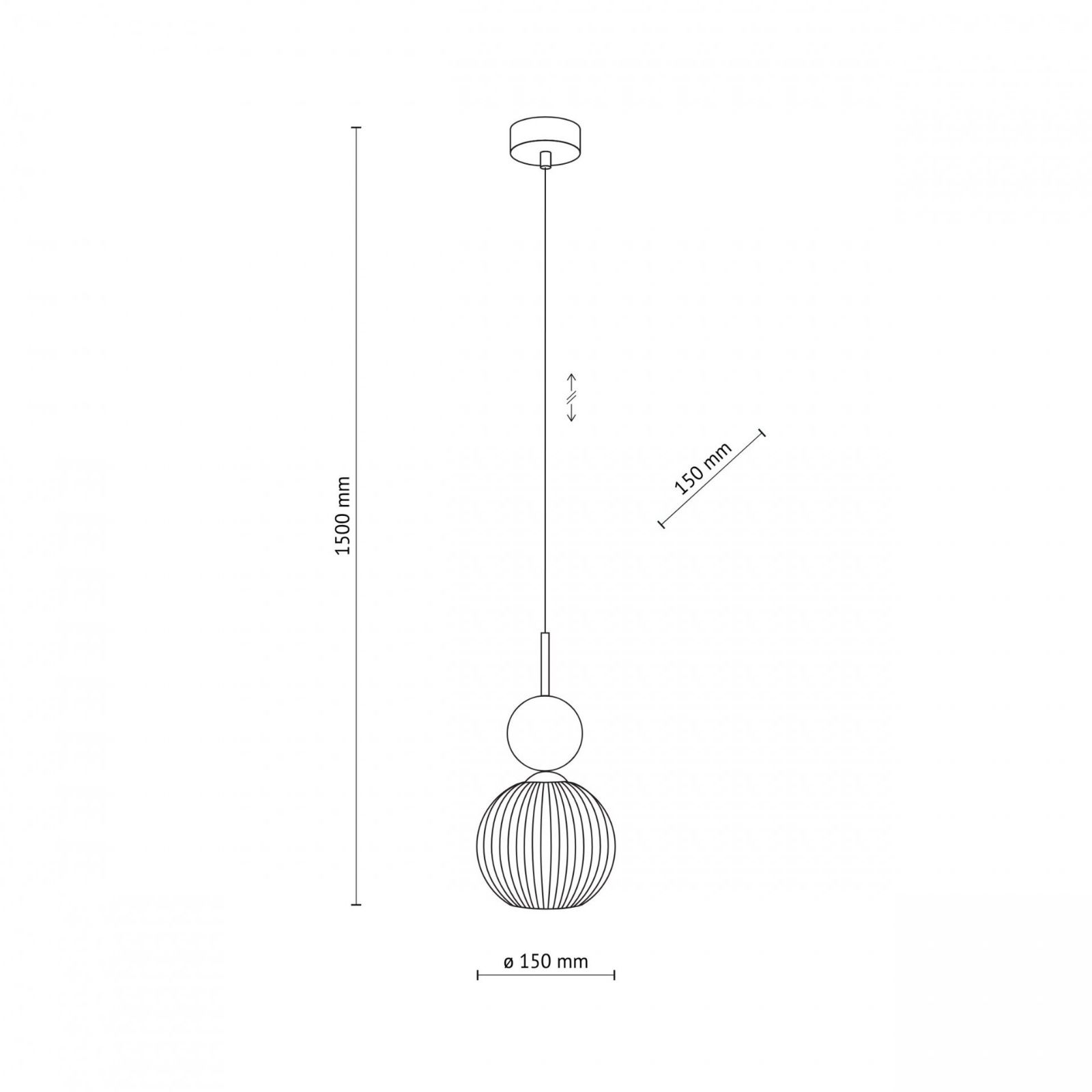Lampa wisząca SOPHIA COGNAC Zielona 11145