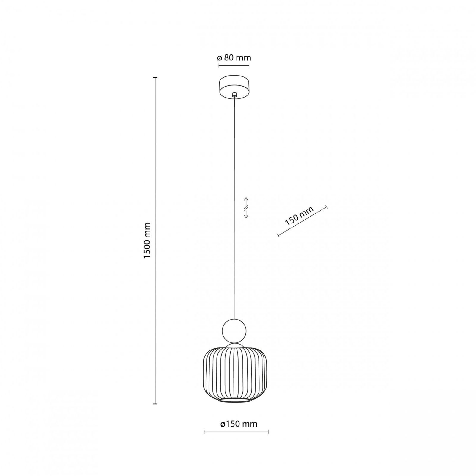 Lampa wisząca BALLO Brązowa 11049