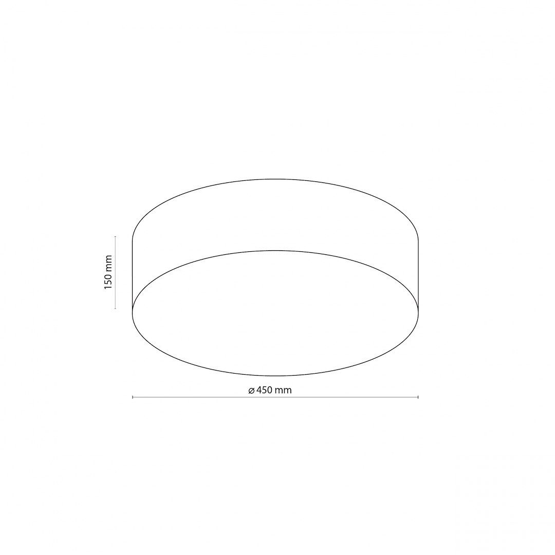 Lampa sufitowa RONDO Lniana śr. 45 cm 5636