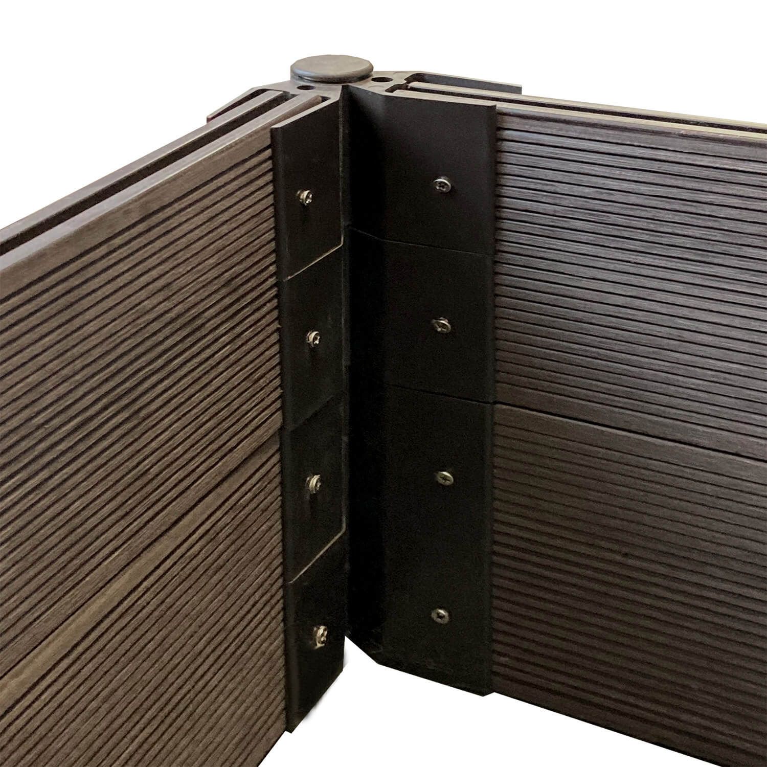 Łącznik do grządek podwyższonych, z kotwą, regulowany, brązowy – zestaw 4 szt.