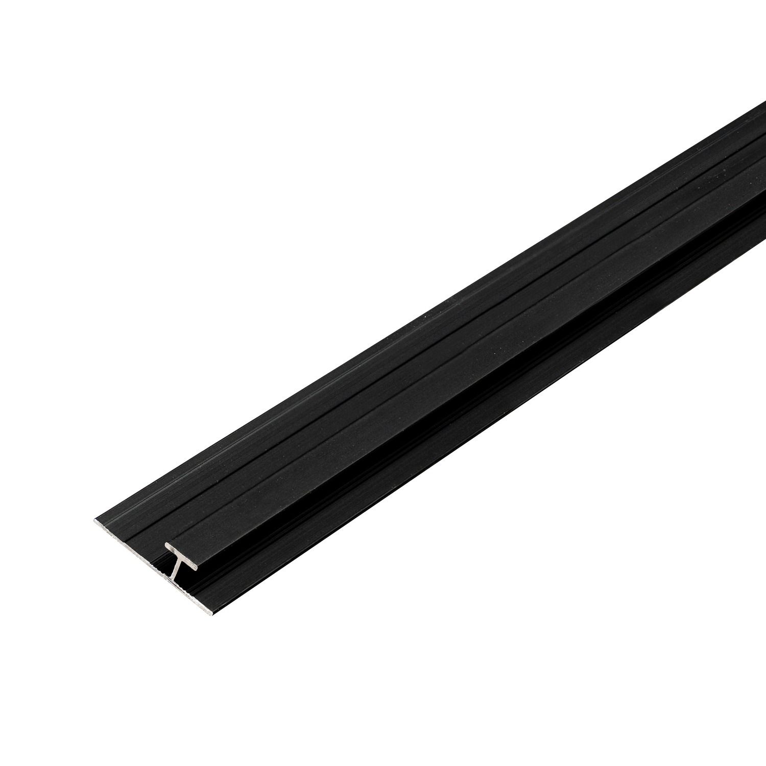 Łącznik aluminiowy 4,5 mm do paneli ściennych Czarny Mat – 2,9 m