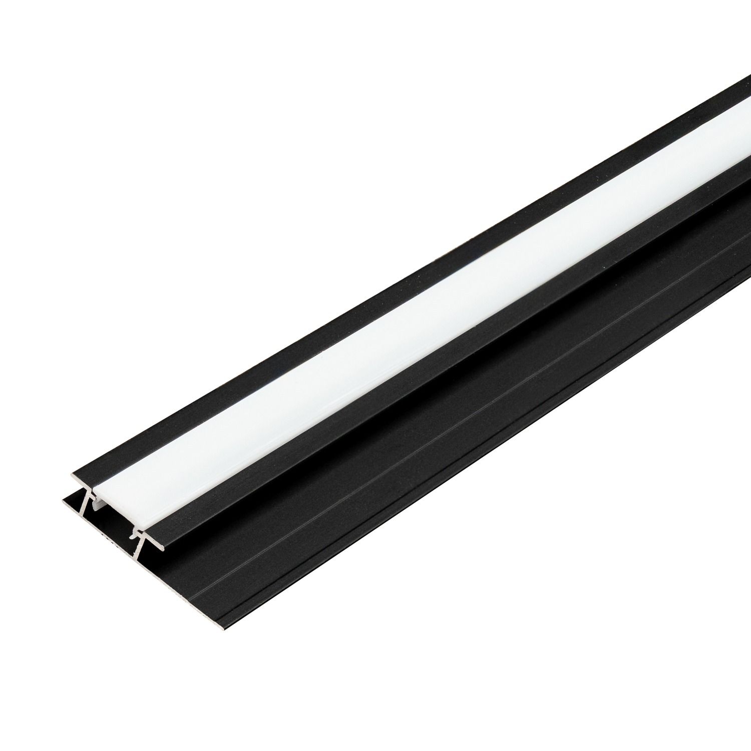 Łącznik LED aluminiowy 4,5 mm do paneli ściennych Czarny Mat – 2,9 m Łącznik LED aluminiowy 4,5 mm do paneli ściennych Czarny Mat – 2,9 m