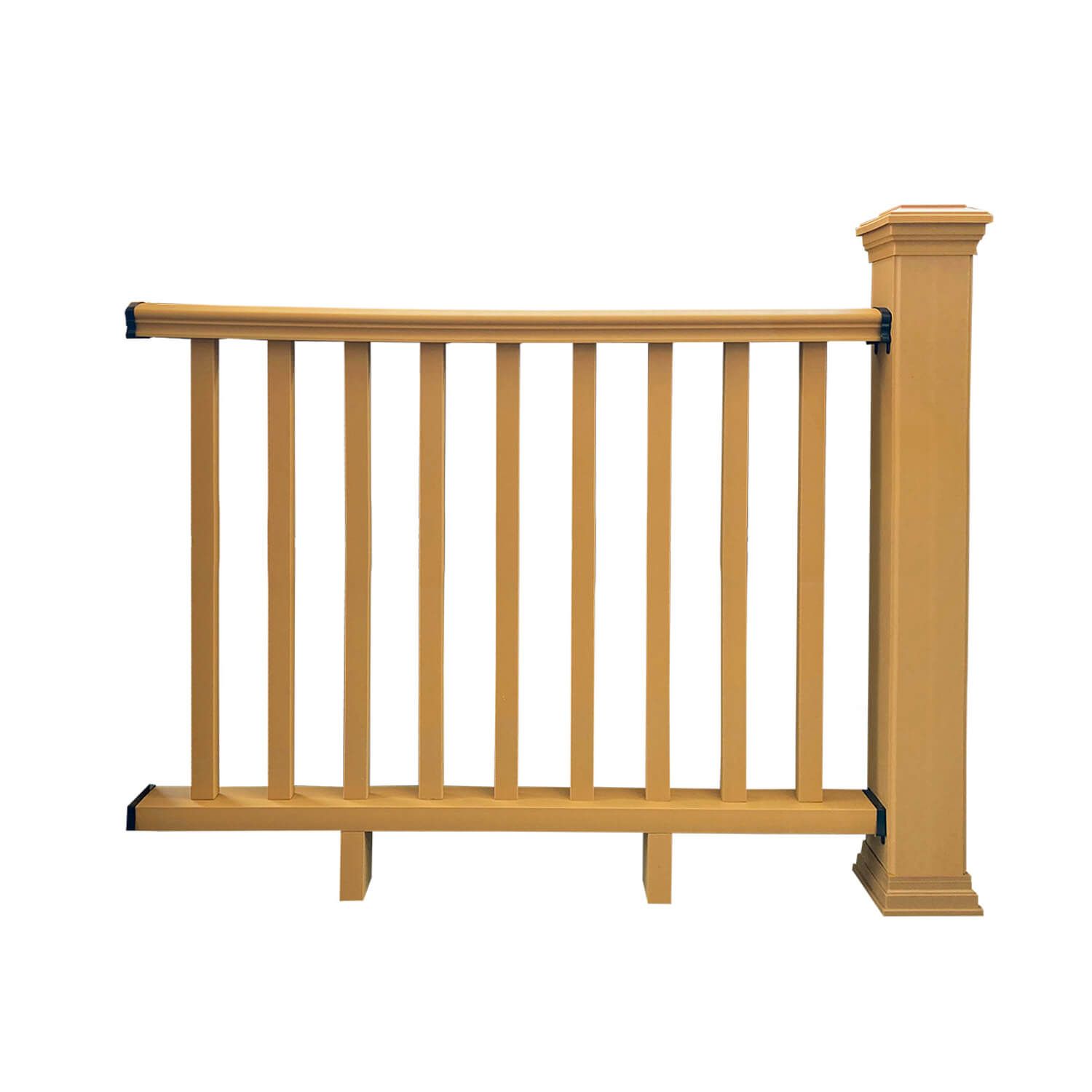 Balustrada kompozytowa Dąb Jasny 140 x 113 cm (1 słupek)