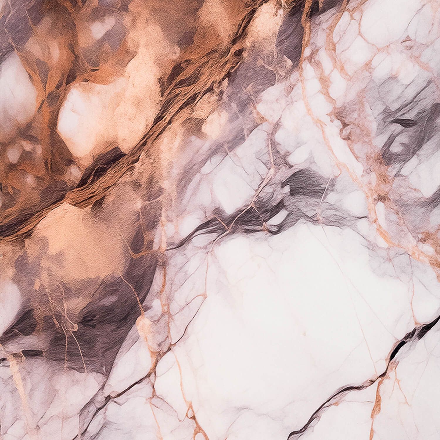 Panel Ścienny XXL Breccia Miedziany Połysk 120 x 280 cm 3 mm (B)