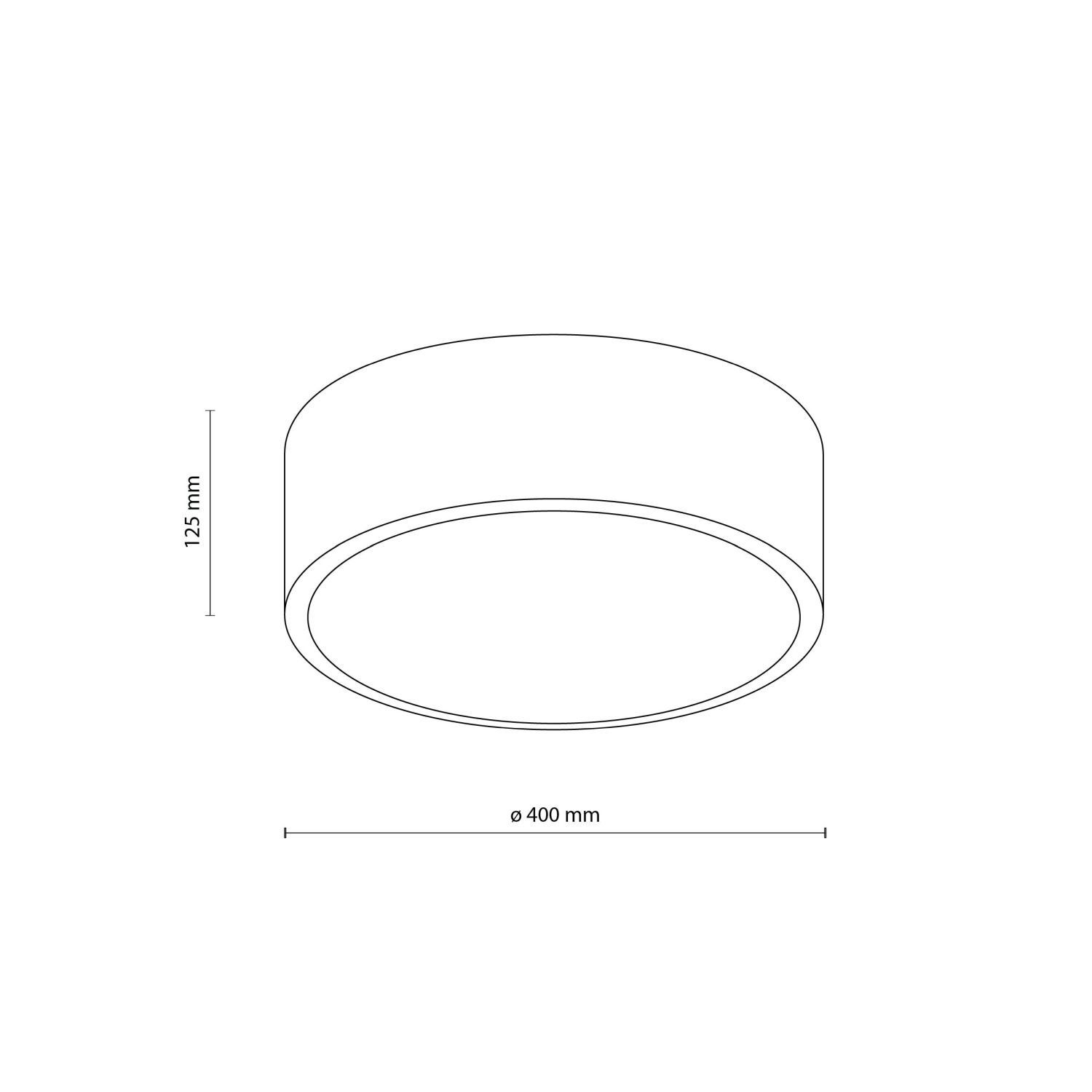 Oprawa natynkowa zewnętrzna LIVO Biała śr. 40 cm Oprawa natynkowa zewnętrzna LIVO Biała śr. 40 cm