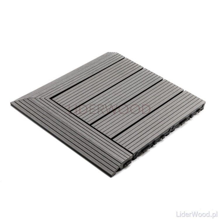 Podest Tarasowy Kompozytowy Narożny Lewy Jasny Szary
