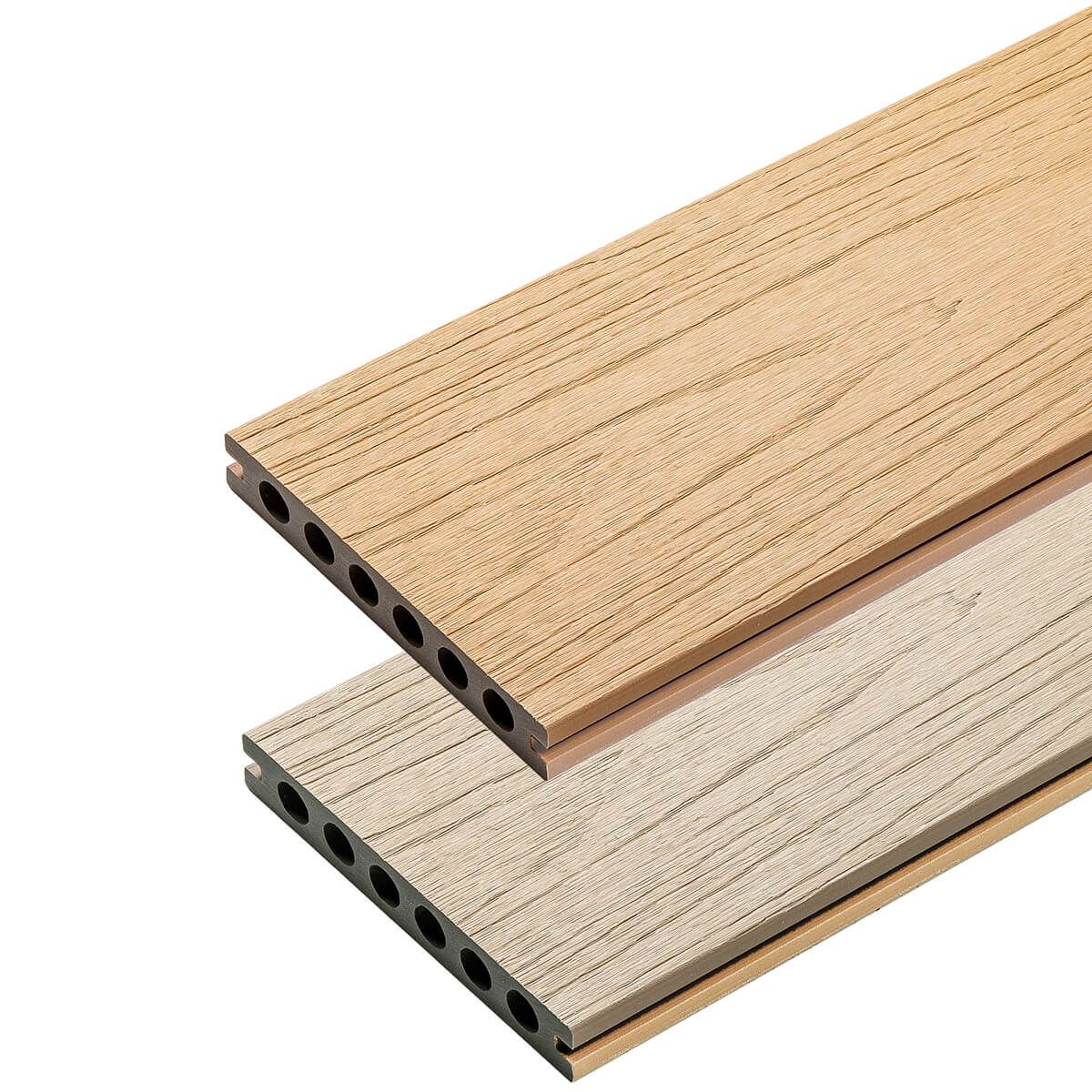 Deska Tarasowa Kompozytowa Premium Ecru / Dąb Jasny – dł. 3 m