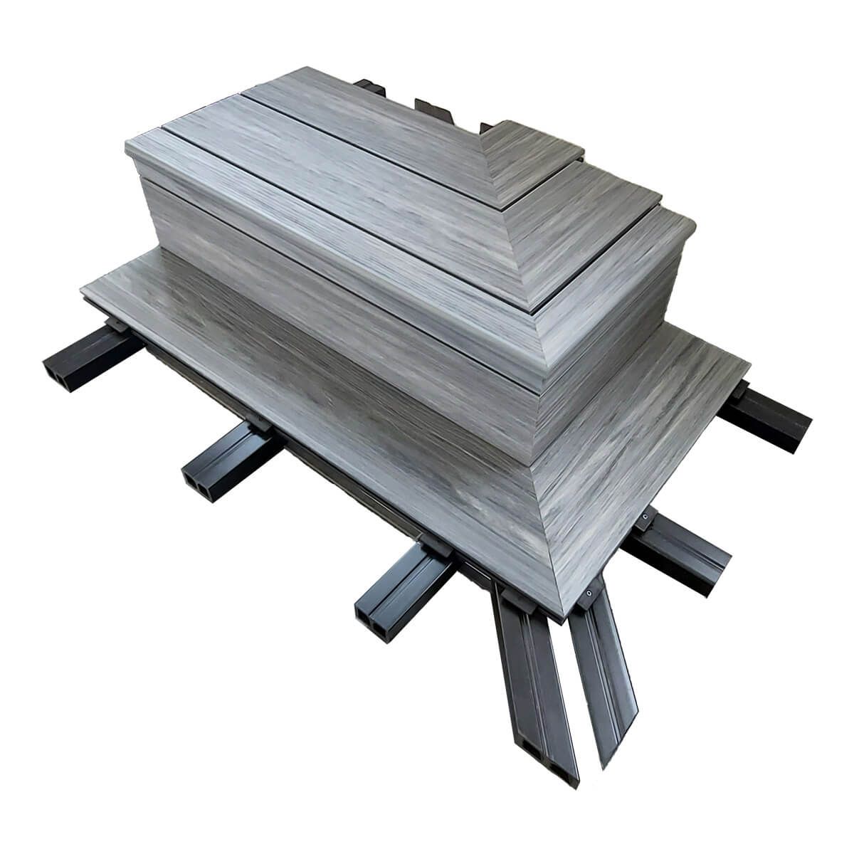 Deska kompozytowa zakończeniowa schodowa Premium Dąb Naturalny – dł. 2,8 m