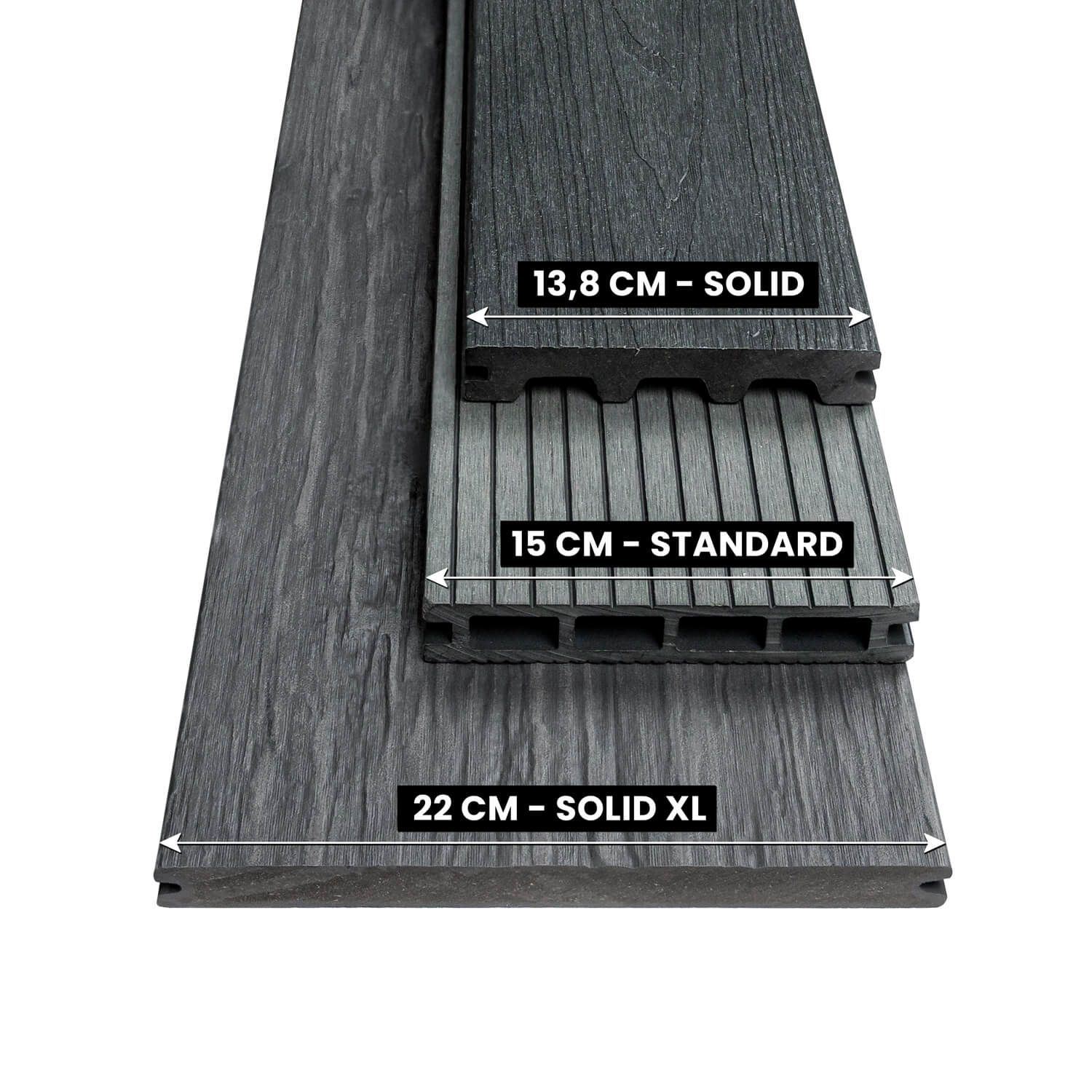 Deska Tarasowa Kompozytowa Solid XL Gray – dł. 3 m