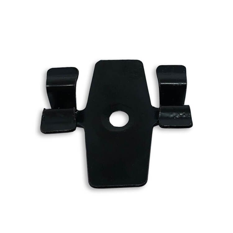 Klips ze stali nierdzewnej L-8 do deski Premium + wkręt – 50 szt. (CZARNY)