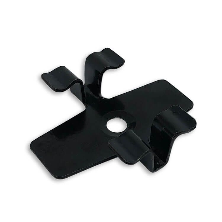 Klips ze stali nierdzewnej L-8 do deski Premium + wkręt – 50 szt. (CZARNY)