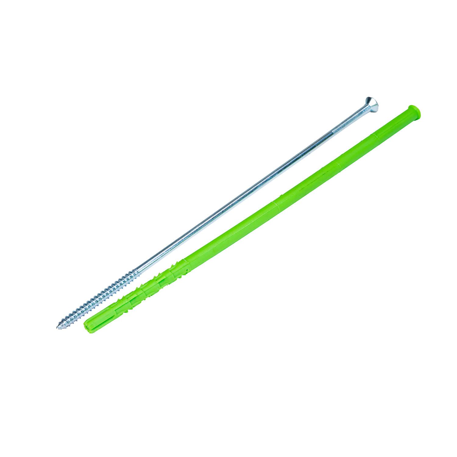 Kołek Rozporowy Ramowy 10x300 mm + wkręt z łbem stożkowym TORX 7x300 mm – 1 szt.