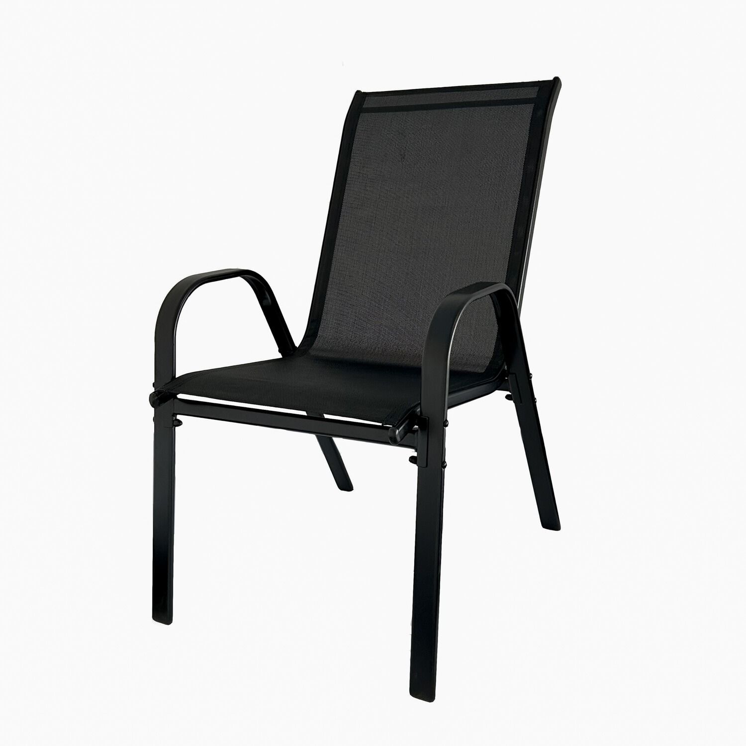 Zestaw Ogrodowy Terra Czarny – 4 krzesła + stolik