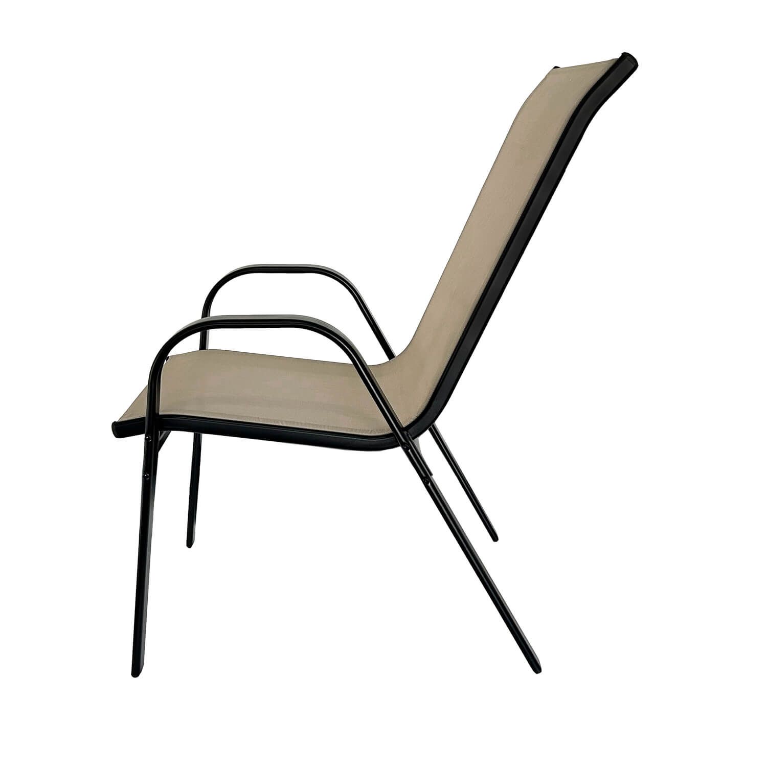 Krzesło Ogrodowe Terra Beżowe – zestaw 4 krzeseł