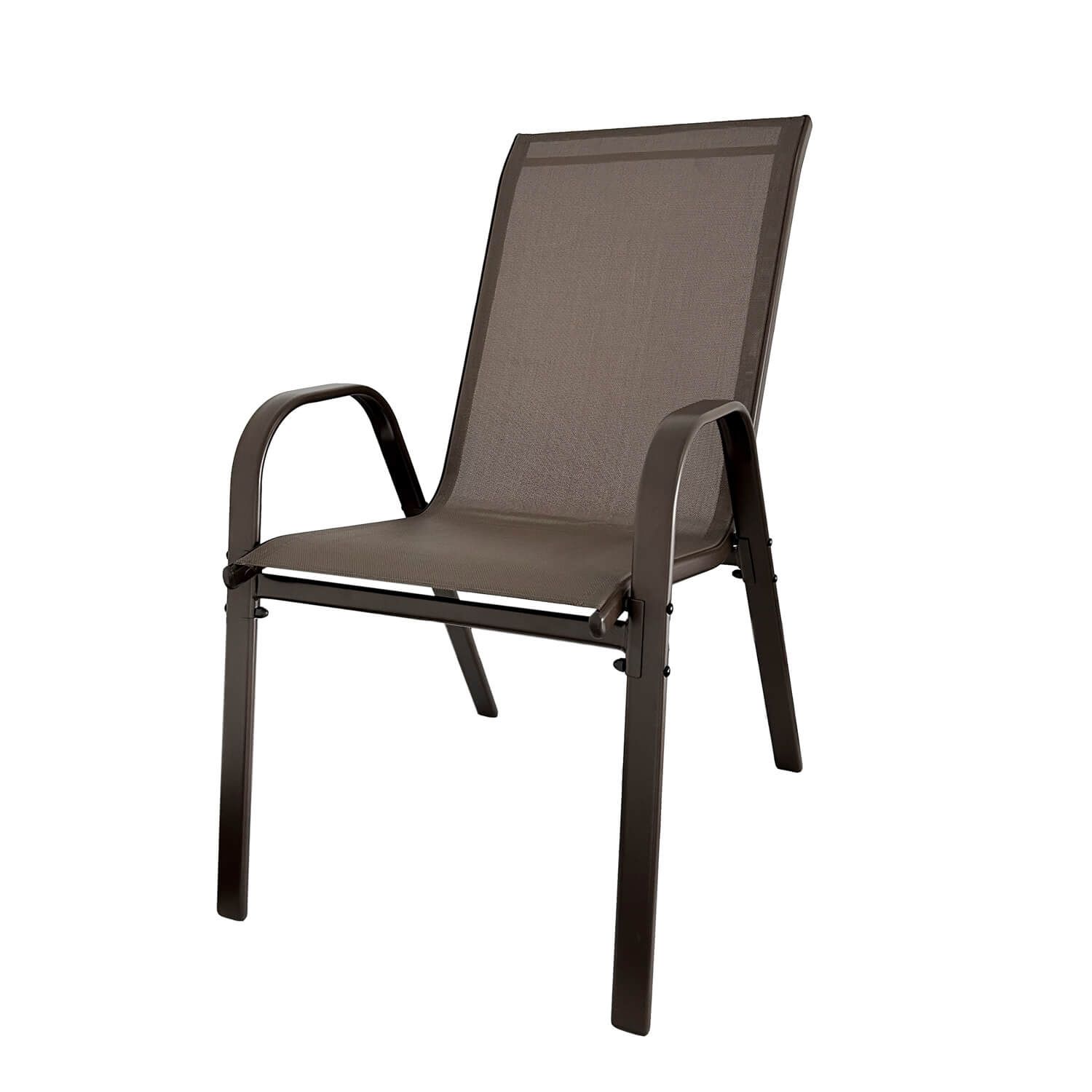 Krzesło Ogrodowe Terra Brązowe – zestaw 4 krzeseł