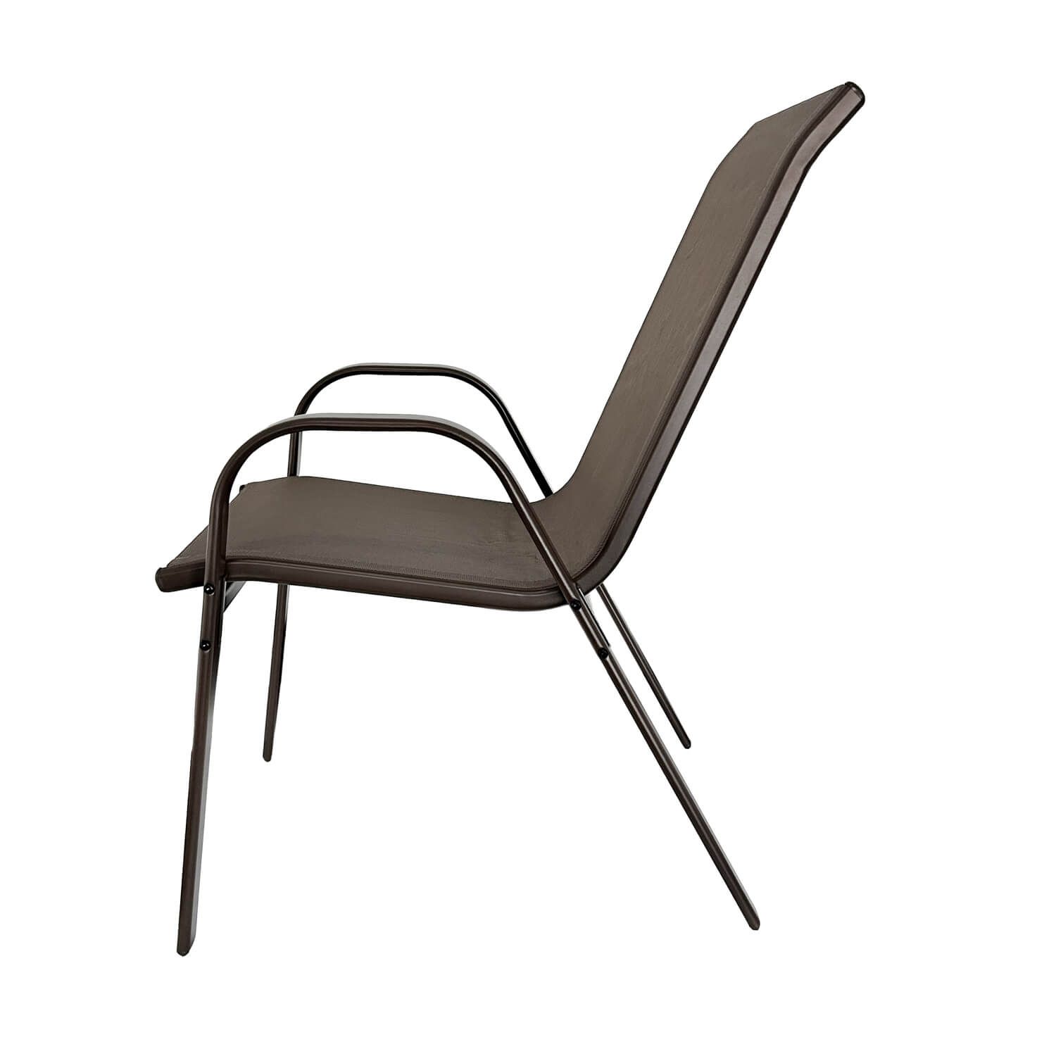 Krzesło Ogrodowe Terra Brązowe – zestaw 4 krzeseł