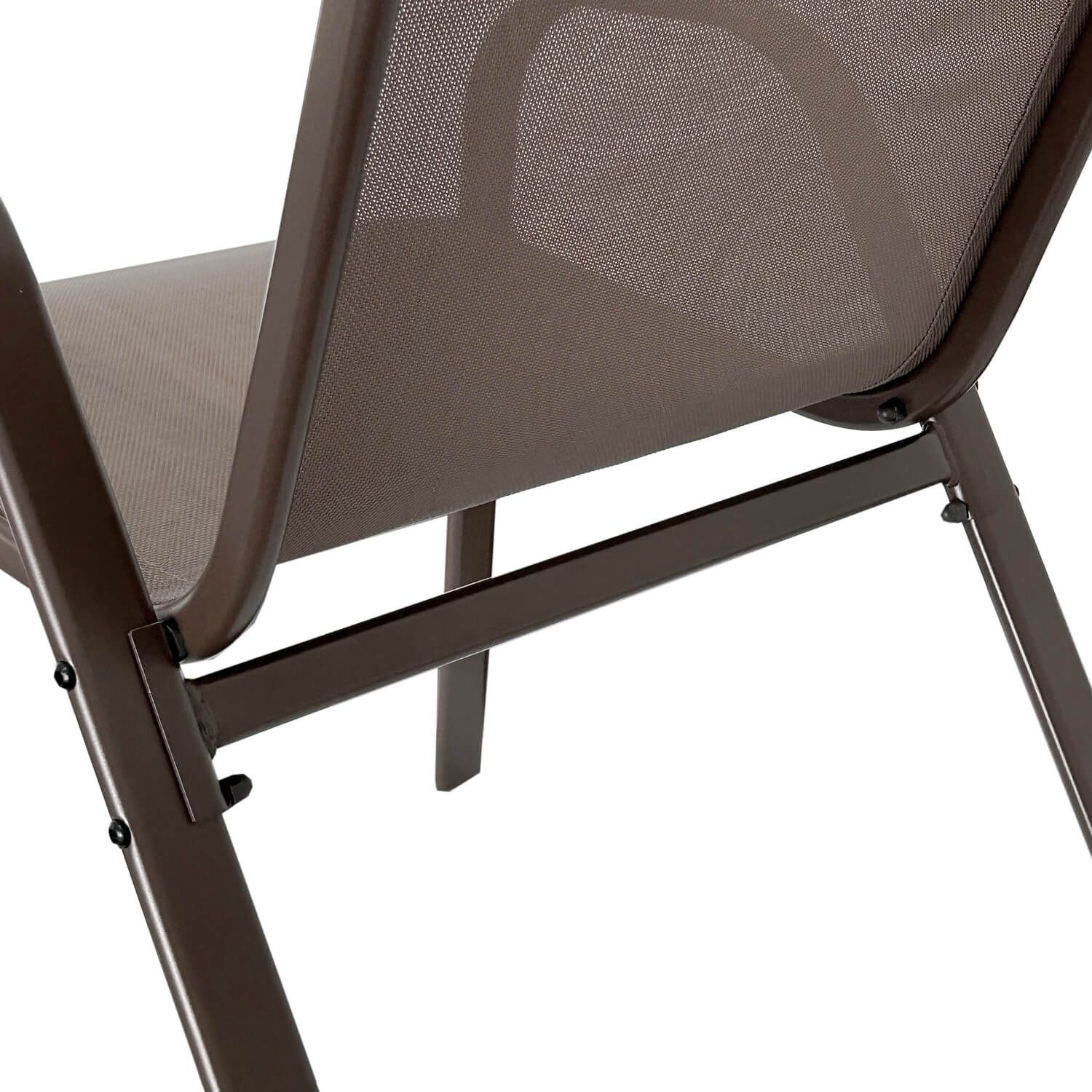 Krzesło Ogrodowe Terra Brązowe – zestaw 4 krzeseł