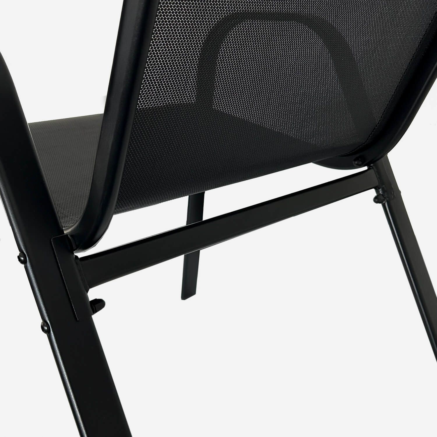 Krzesło Ogrodowe Terra Czarne – zestaw 6 krzeseł