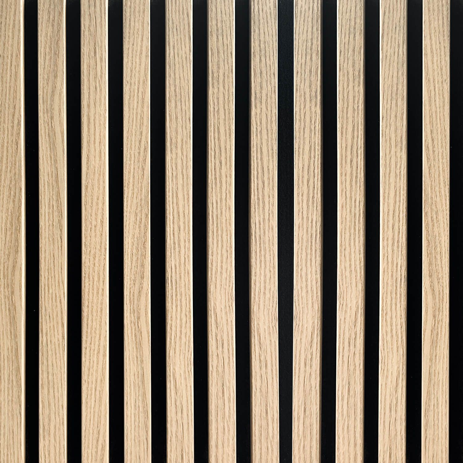 Lamele ścienne akustyczne na filcu Dąb Jasny 2,1 x 30,5 cm – dł. 2,7 m