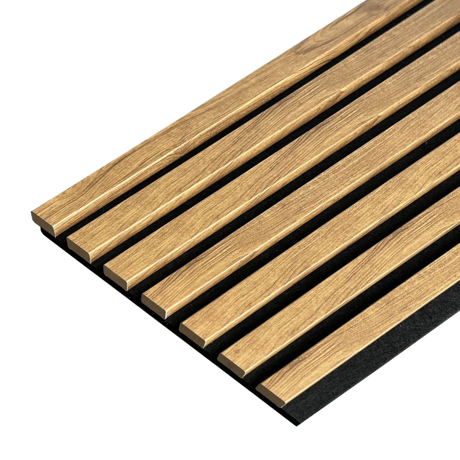 Lamele ścienne akustyczne na filcu Złoty Dąb 2,1 x 30,5 cm – dł. 2,7 m