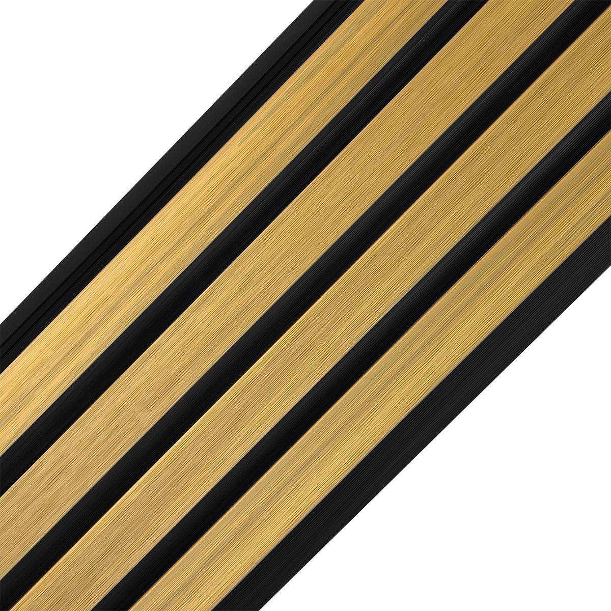 Deska Elewacyjna Kompozytowa Lamelowa Trapez Light Oak / Czarny – dł. 2,9 m