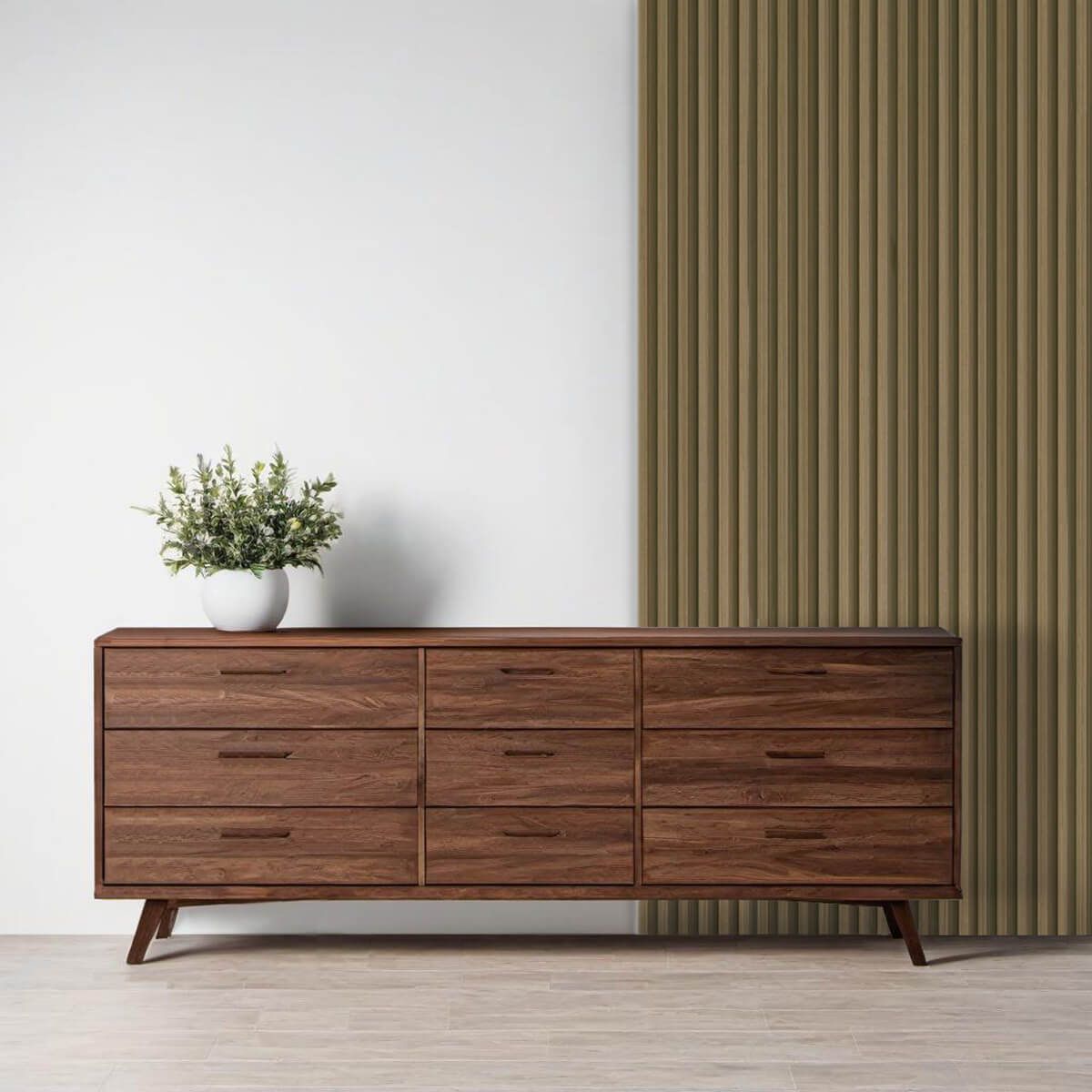 Lamele Ścienne Dekoracyjne Dąb Naturalny 2,4 x 16,8 cm – dł. 2,7 m