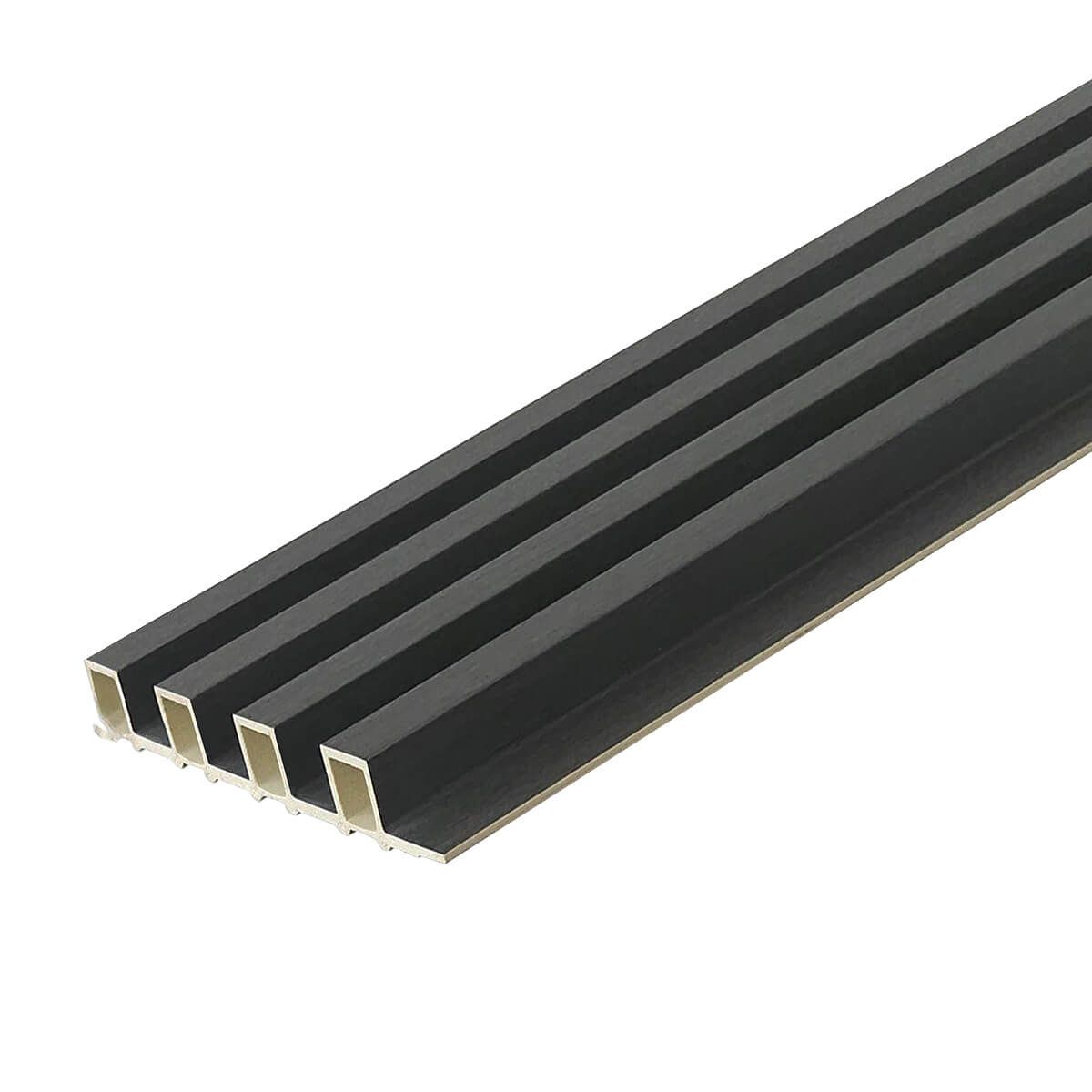 Lamele Ścienne Dekoracyjne Grafit 2,4 x 16,8 cm – dł. 2,7 m