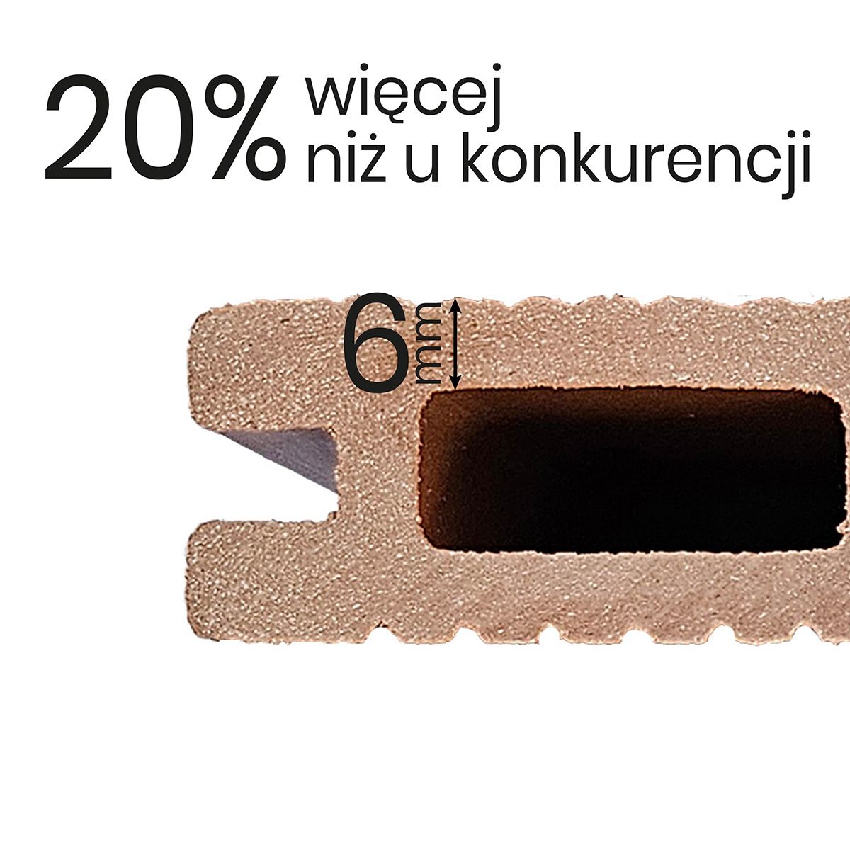 Deska Tarasowa Kompozytowa 3D Classic Jasny Brąz – dł. 3 m