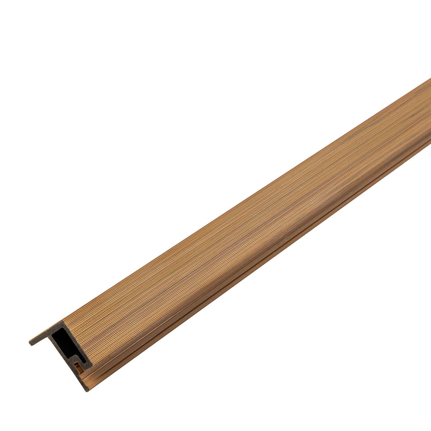 Listwa Kompozytowa Lamelowa typu F Premium Dąb Naturalny / Czarny 36,5 x 49,5 mm – dł. 2,9 m