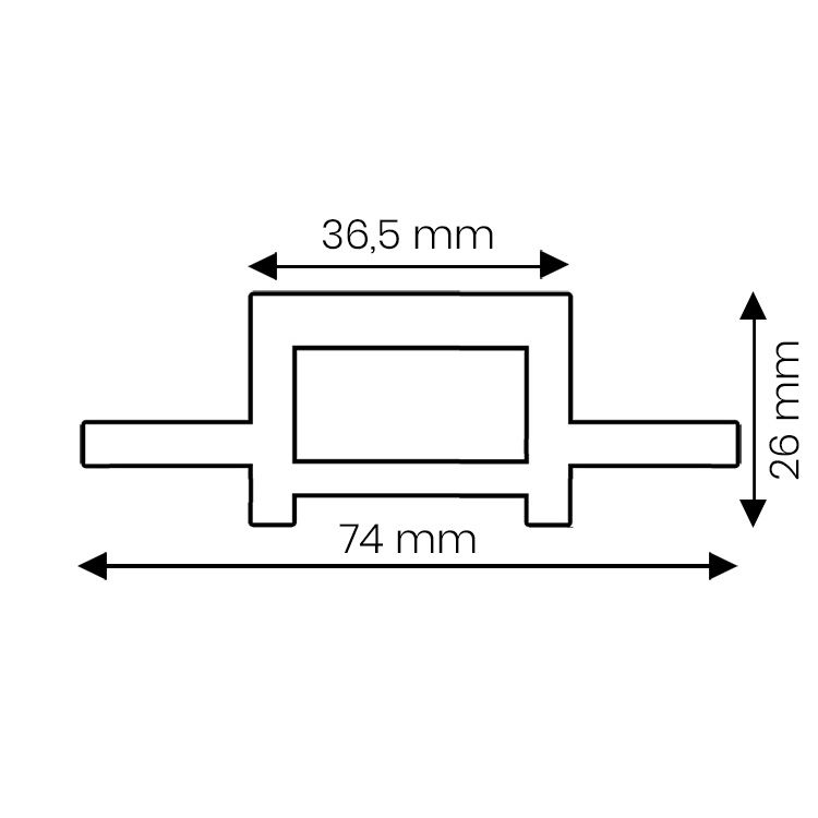 Listwa Kompozytowa Łączeniowa Lamelowa Premium Teak – dł. 2,9 m