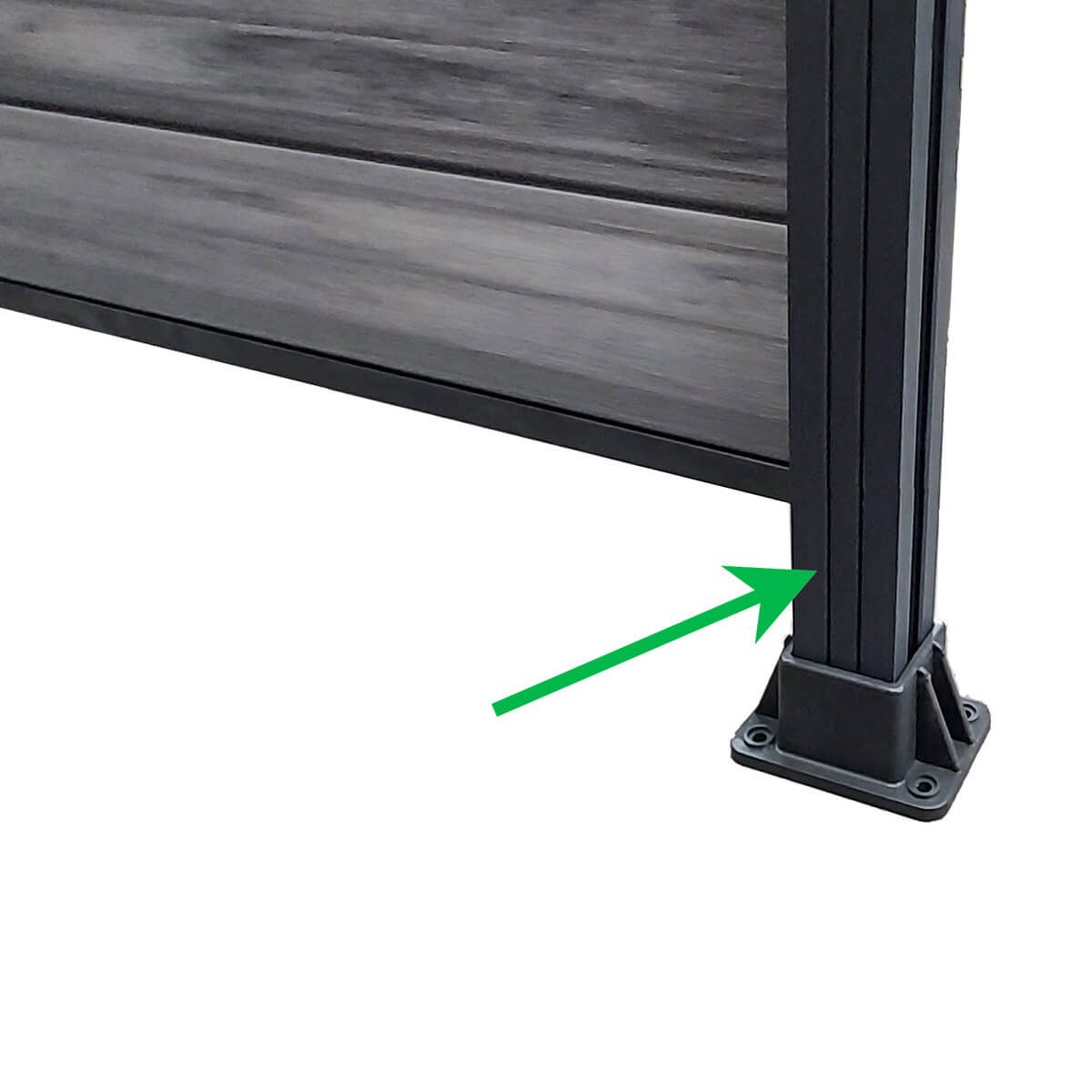 Listwa Maskująca Do Słupka Ogrodzeniowego Antracyt – dł. 2 m