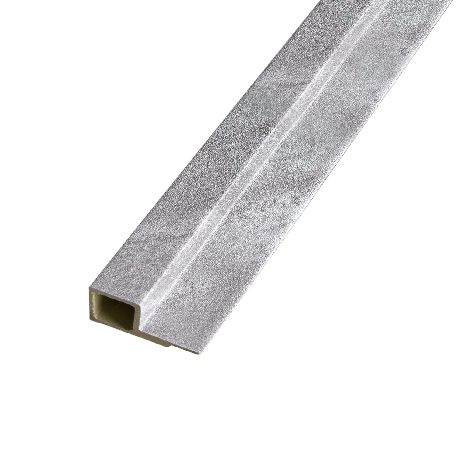 Listwa Lamelowa Zakończeniowa Szary Brokat 2,4 x 4,3 cm – dł. 2,7 m