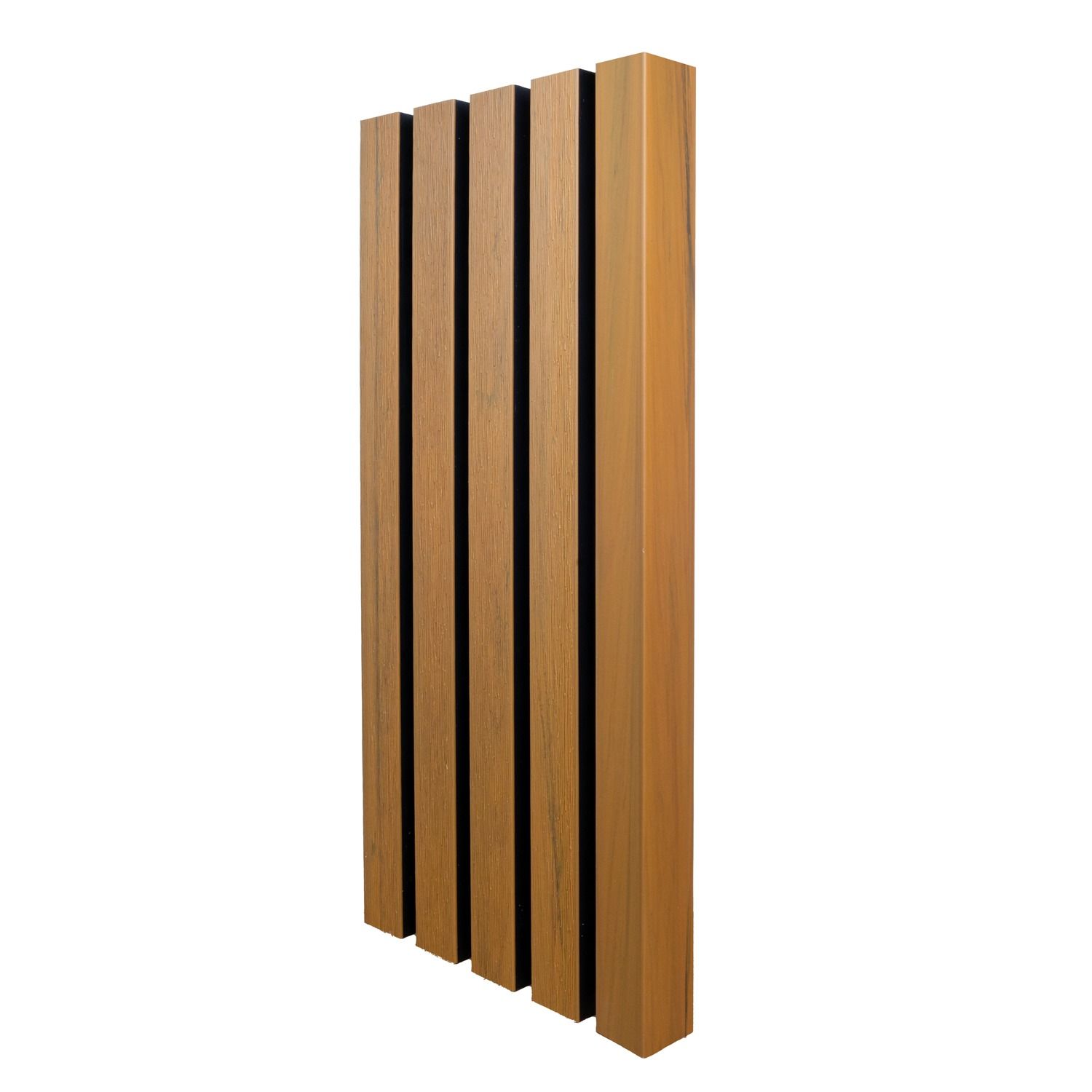 Listwa Kompozytowa Lamelowa typu F Premium Złoty Dąb / Czarny 36,5 x 49,5 mm – dł. 2,9 m