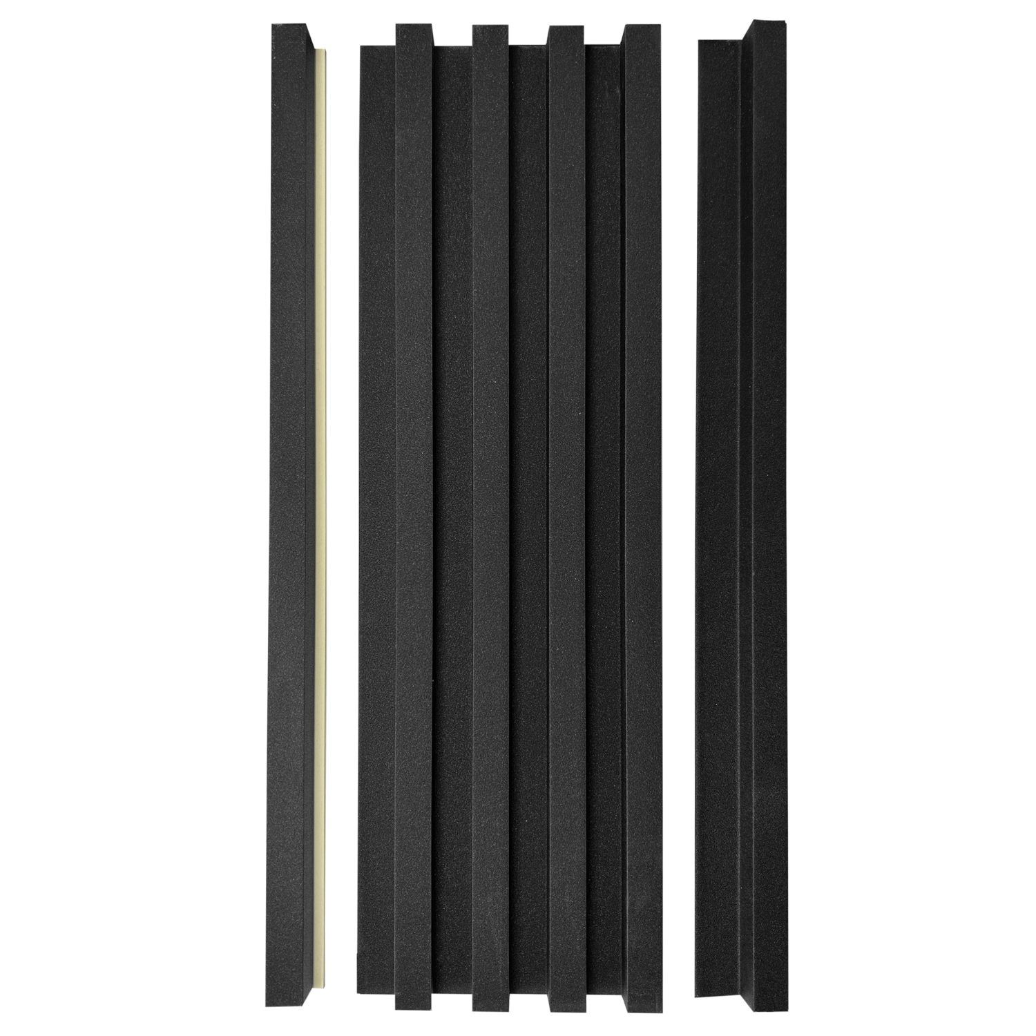 Listwa Lamelowa Startowa Czarny Brokat 2,4 x 2,4 cm – dł. 2,7 m