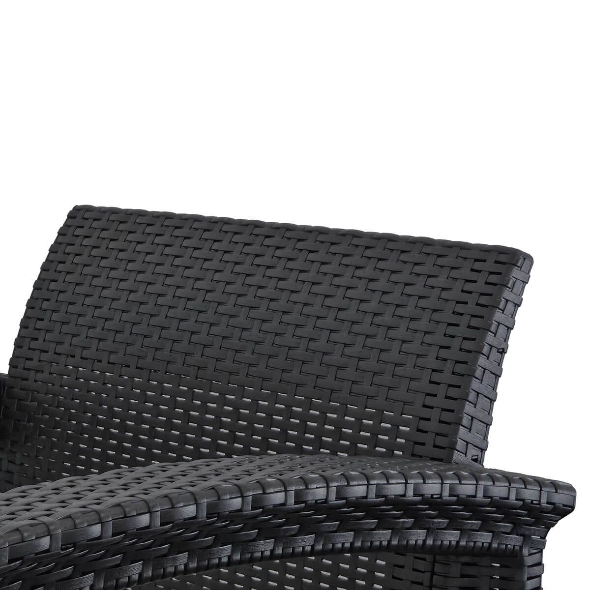 Zestaw Mebli Ogrodowych z technorattanu 5-osobowy Aura Antracyt Zestaw Mebli Ogrodowych z technorattanu 5-osobowy Aura Antracyt