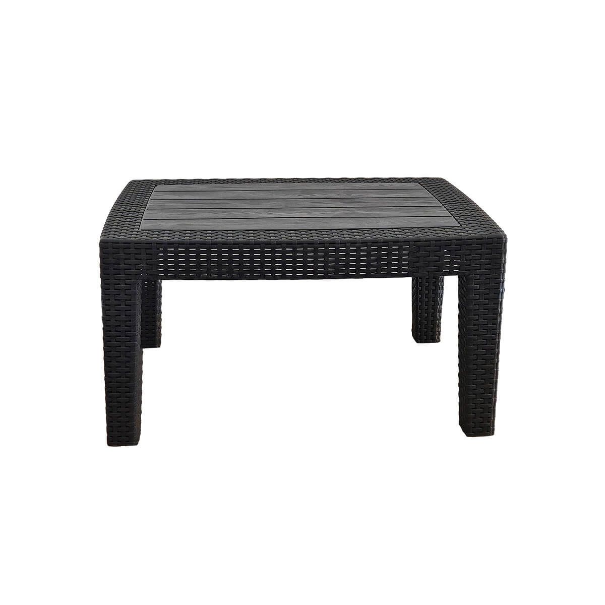 Zestaw Mebli Ogrodowych z technorattanu 5-osobowy Aura Antracyt Zestaw Mebli Ogrodowych z technorattanu 5-osobowy Aura Antracyt