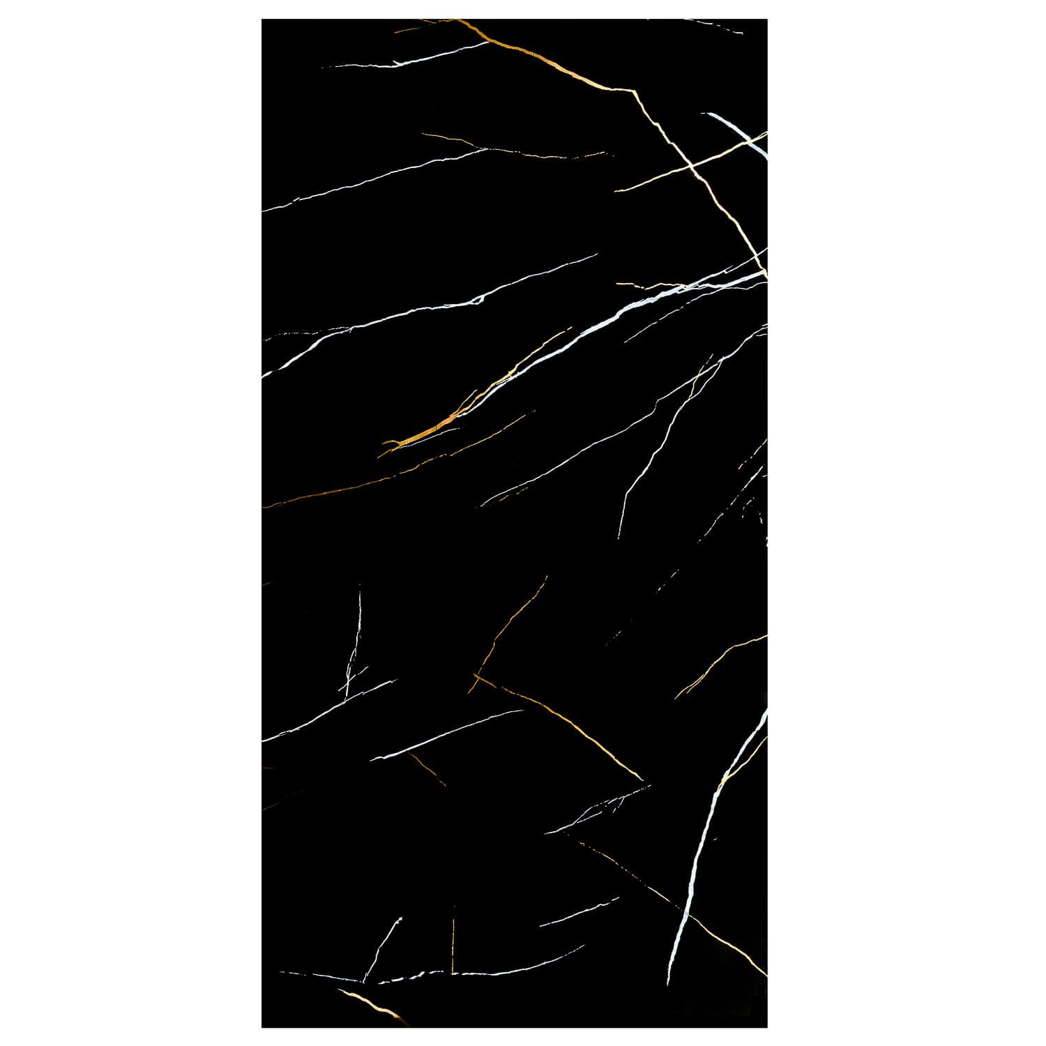 Panel Ścienny SPC Marmur Marquina Czarny Połysk 120 x 280 cm 4 mm Panel Ścienny SPC Marmur Marquina Czarny Połysk 120 x 280 cm 4 mm