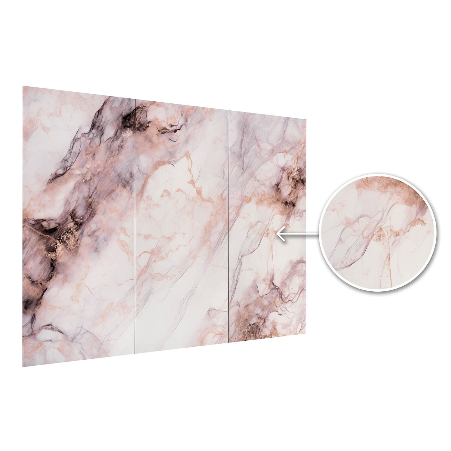 Panel Ścienny XXL Patagonia Biały Połysk 120 x 280 cm 3 mm – zestaw 3 szt. (ABC)