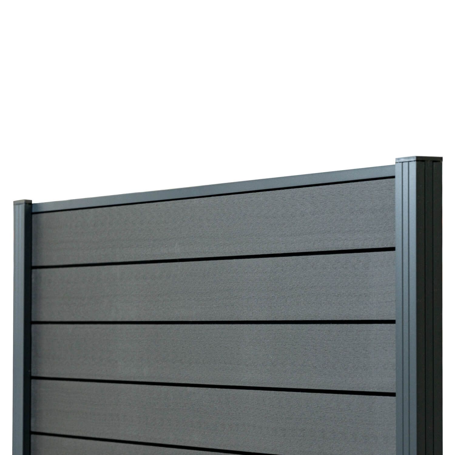 Panel ogrodzeniowy kompozytowy Standard Antracyt – 1 słupek
