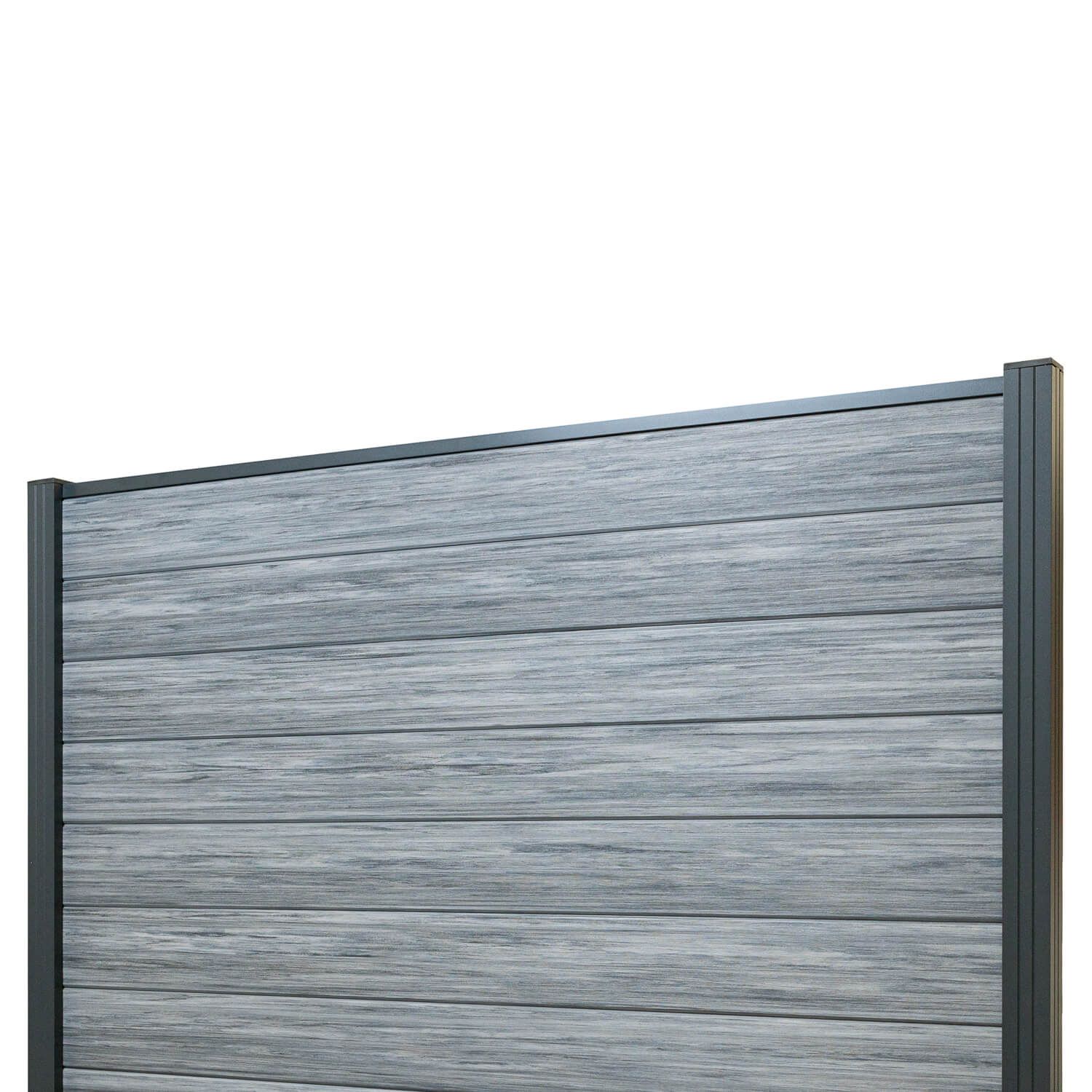 Panel ogrodzeniowy kompozytowy Premium Gray – 2 słupki