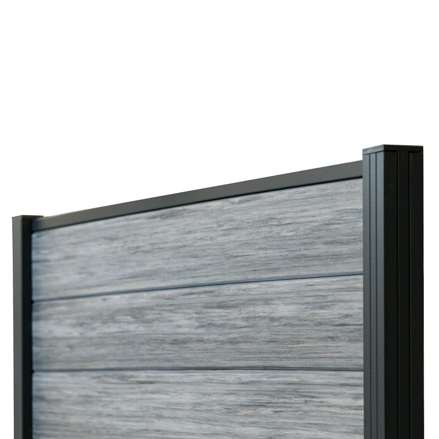 Panel ogrodzeniowy kompozytowy Premium Gray – 2 słupki