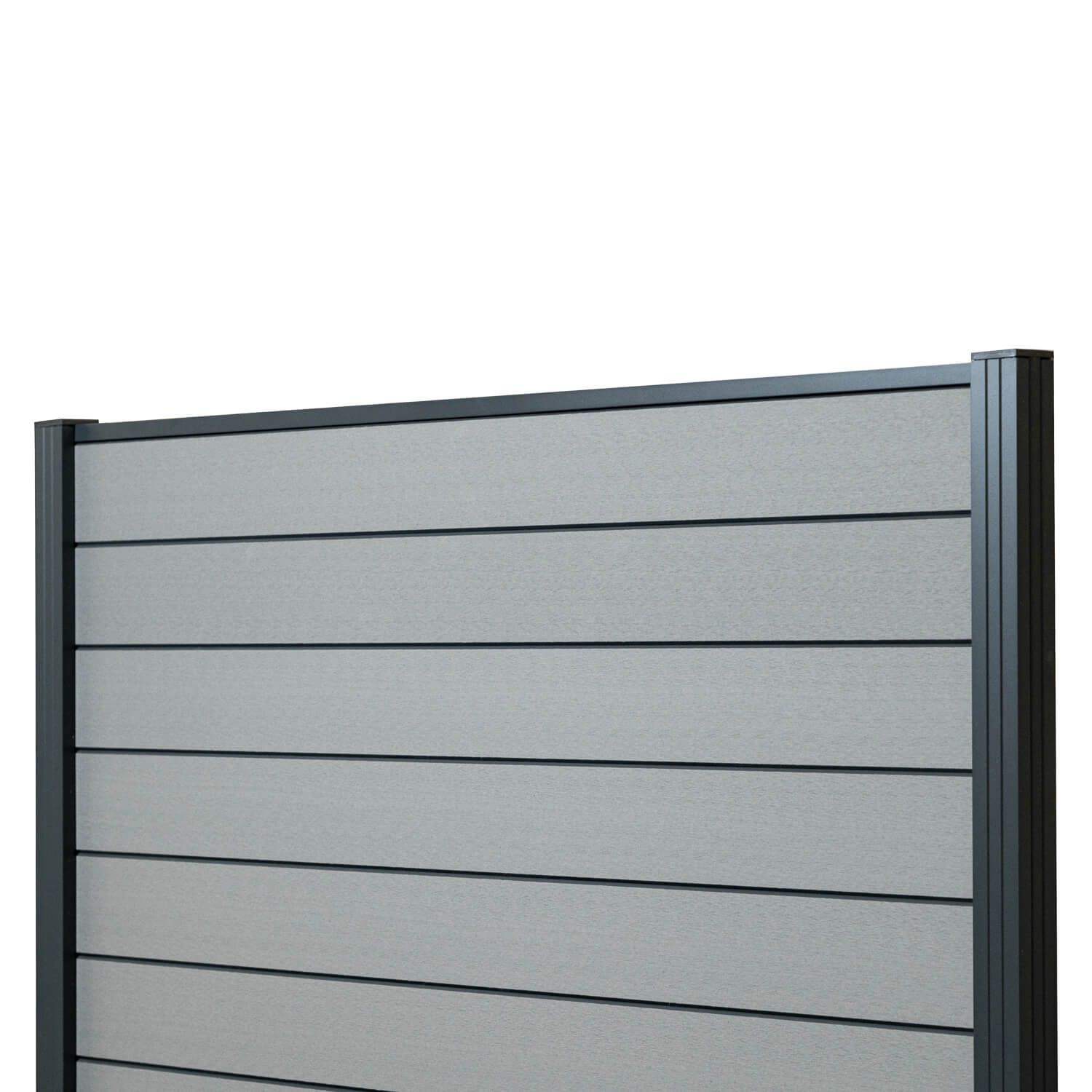 Panel ogrodzeniowy kompozytowy Standard Szary – 1 słupek