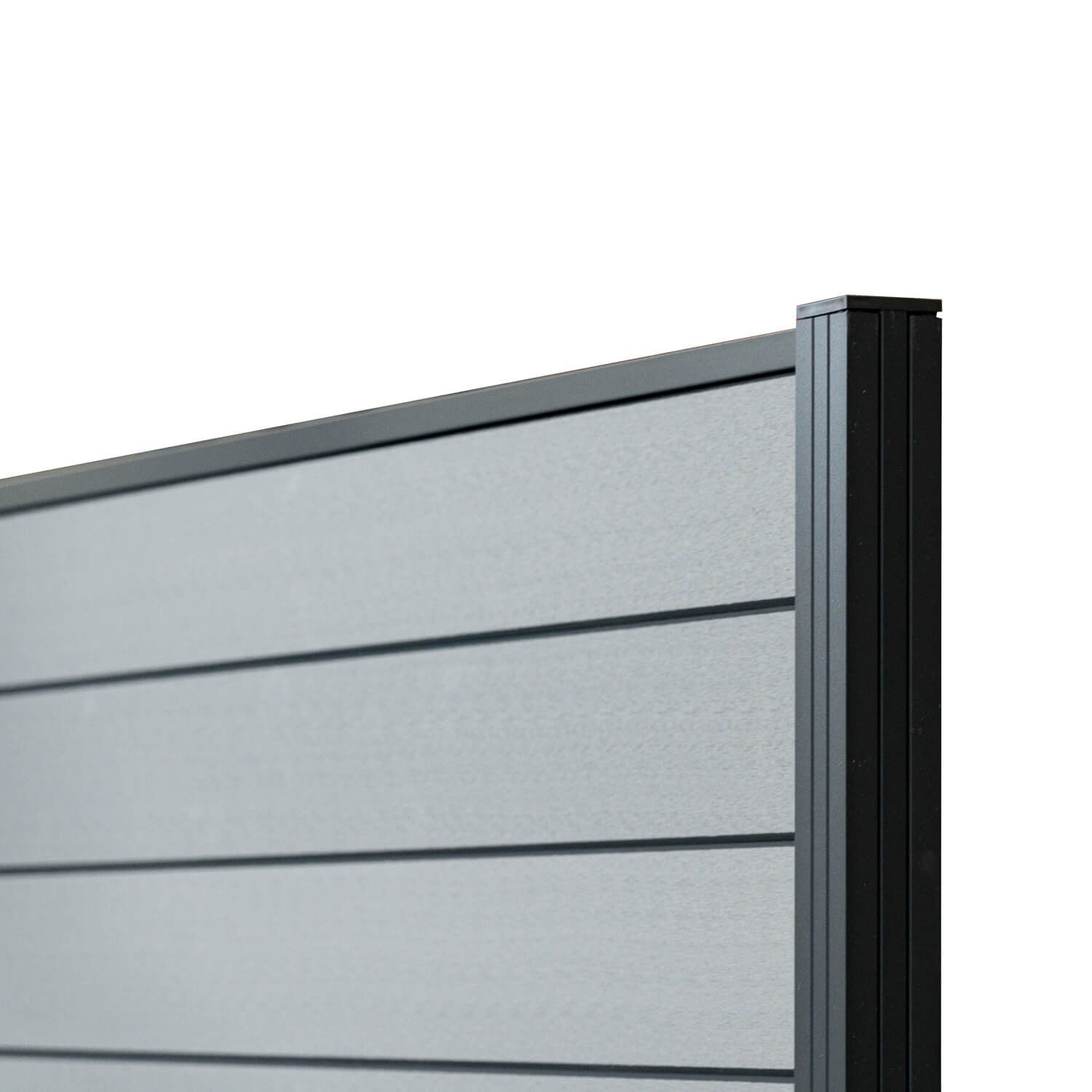 Panel ogrodzeniowy kompozytowy Standard Szary – 2 słupki