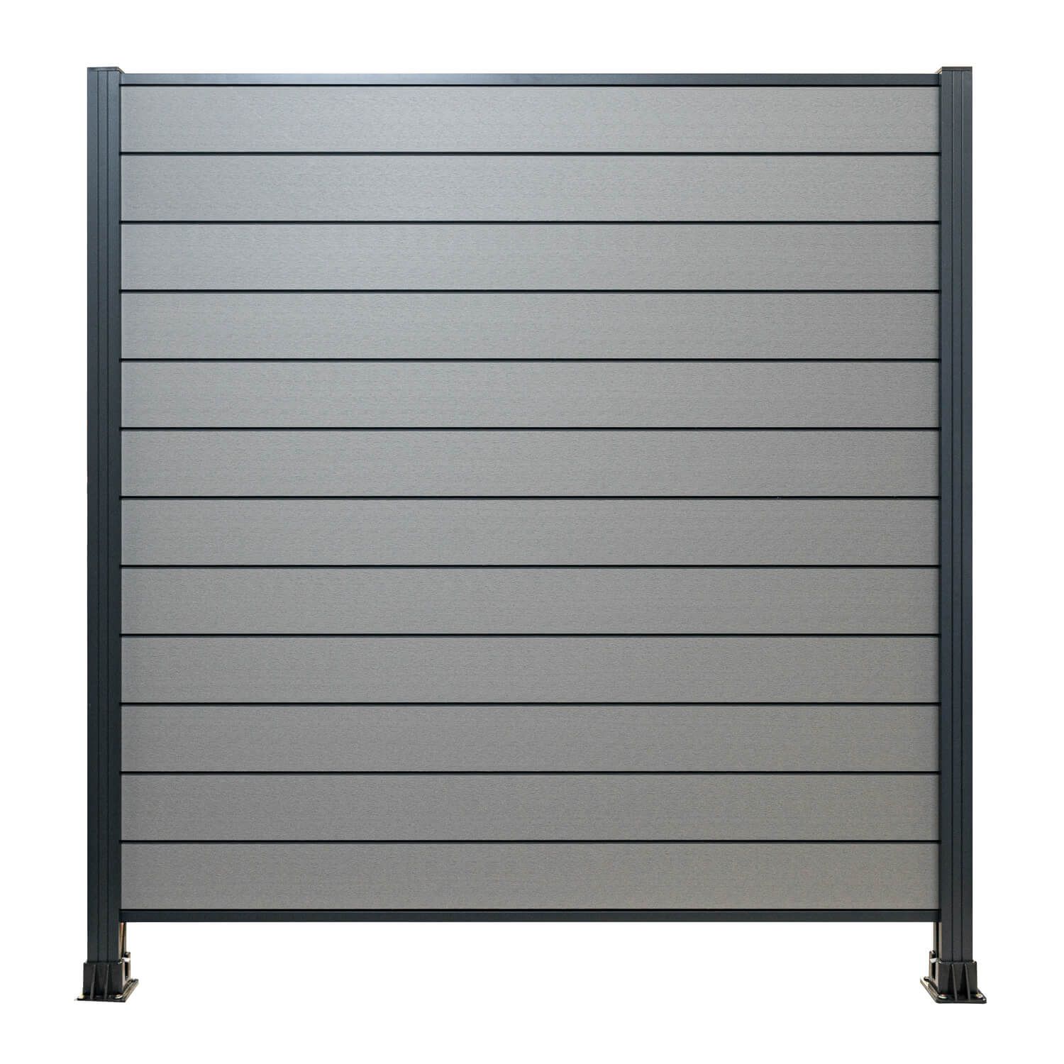 Panel ogrodzeniowy kompozytowy Standard Szary – 2 słupki