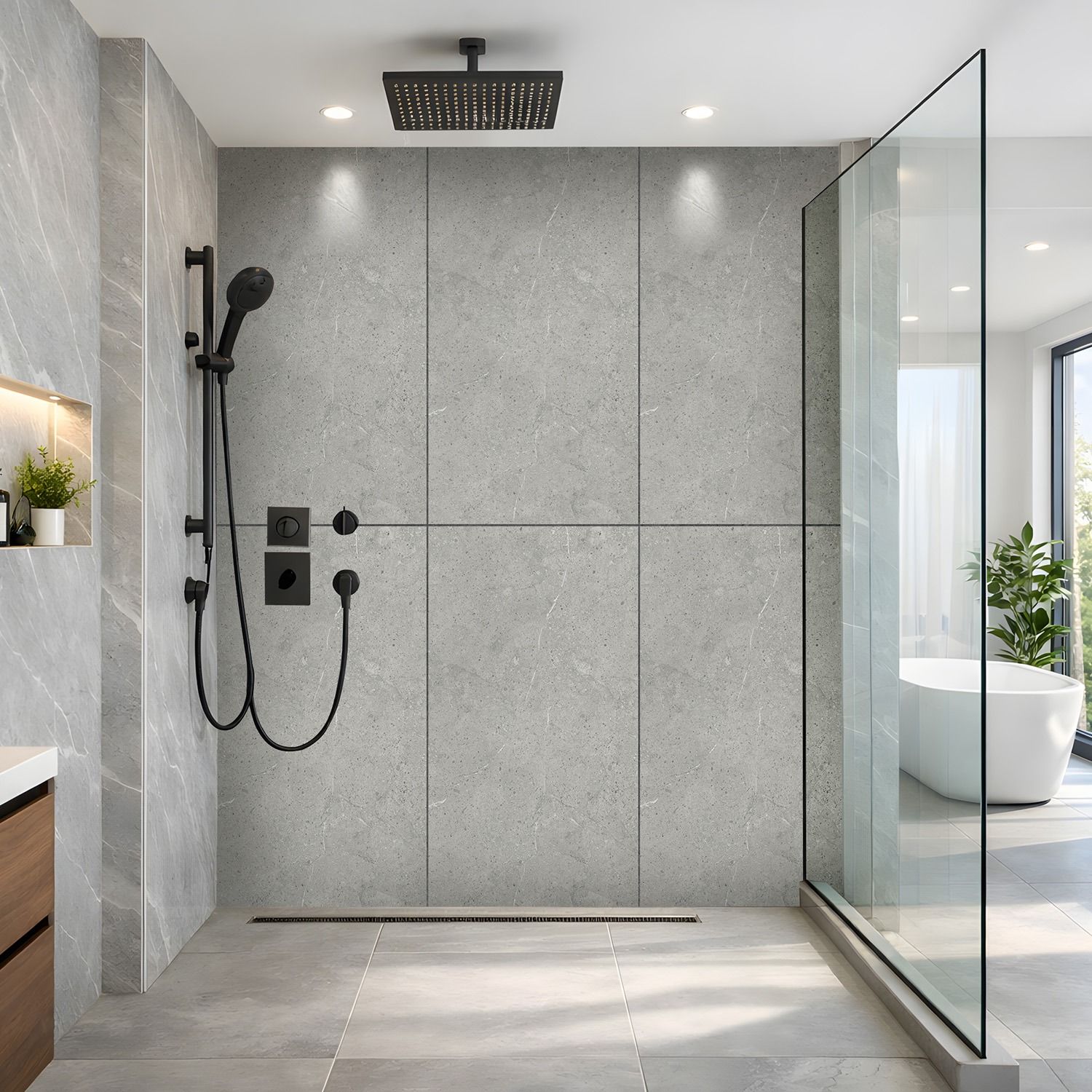 Panel Ścienny SPC Kamień Limestone Szary Mat 60 x 120 cm 4 mm Panel Ścienny SPC Kamień Limestone Szary Mat 60 x 120 cm 4 mm