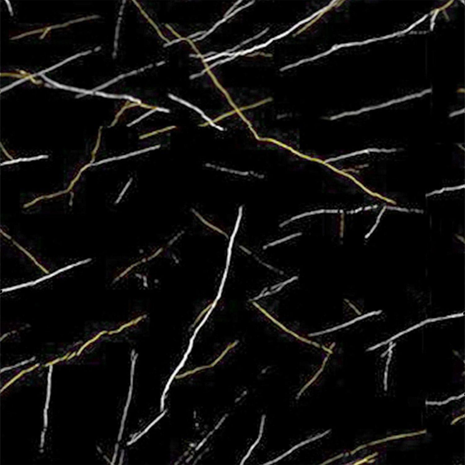 Panel Ścienny SPC Marmur Marquina Czarny Połysk 60 x 120 cm 4 mm